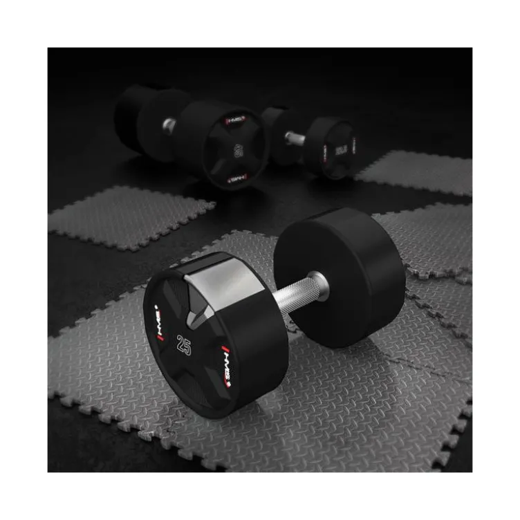 Ensemble de 10 paires d'haltères fixes de 2,5 à 25 kg - Qualité professionnelle pour salle de musculation