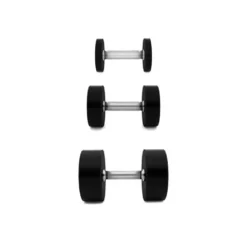 Ensemble de 10 paires d'haltères fixes de 2,5 à 25 kg - Qualité professionnelle pour salle de musculation