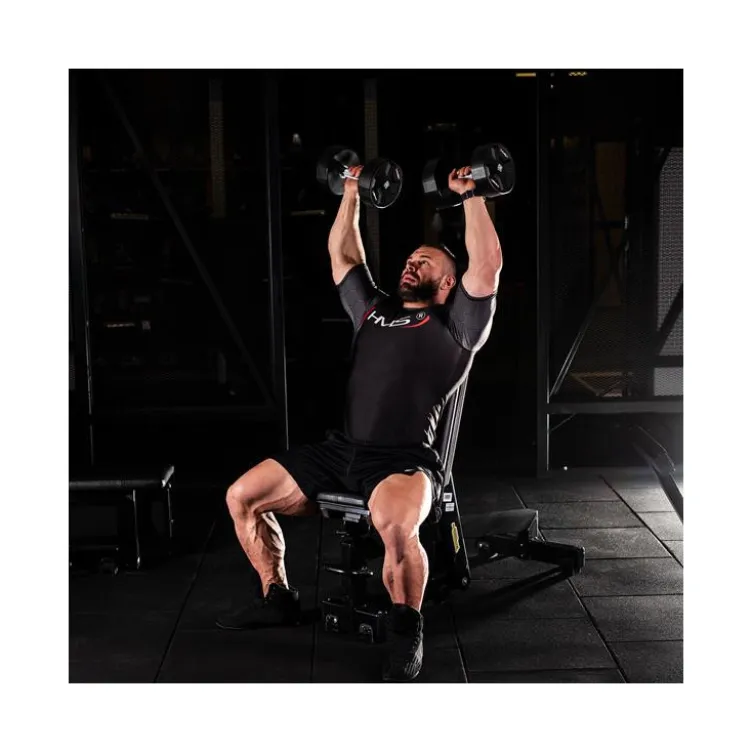 Ensemble de 10 paires d'haltères fixes de 2,5 à 25 kg - Qualité professionnelle pour salle de musculation