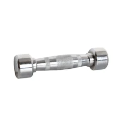 Ensemble d'haltères chromés Powergym Crossteel avec pyramide de rangement - 2 x 1-14 kg