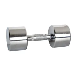 Ensemble d'haltères de musculation chromés 2 kg à 12 kg avec support de stockage en acier