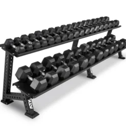 Ensemble d'haltères hexagonaux de musculation ATX 5 à 20 kg / 5 à 30 kg / 5 à 40 kg / 5 à 50 kg