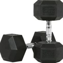 Ensemble d'haltères hexagonaux de musculation ATX 5 à 20 kg / 5 à 30 kg / 5 à 40 kg / 5 à 50 kg