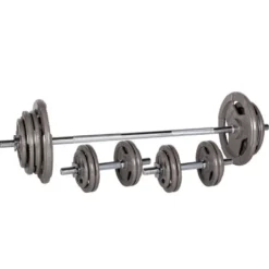 Ensemble d'haltères à plateau haut de gamme - 120 + 52 cm / 30 mm 80 kg