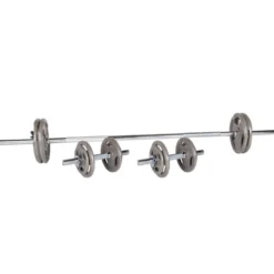 Ensemble d'haltères à plateau pour homegym 167 + 40 cm / 30 mm 50 kg