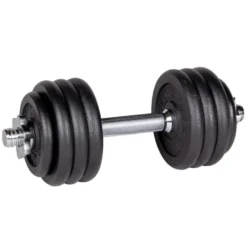Ensemble d'haltères à une main avec disques pour entraînements de musculation 2 x 20 kg