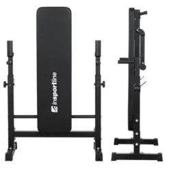 Ensemble d'haltérophilie avec banc inclinable et rack - 180 + 40 cm / 105 kg