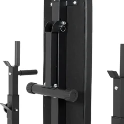 Ensemble d'haltérophilie avec banc inclinable et rack - 180 + 40 cm / 105 kg