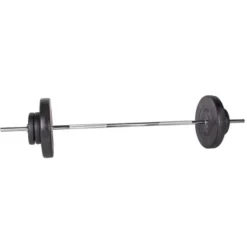 Ensemble d'haltérophilie avec banc inclinable et chandelles - 180 + 40 cm / 75 kg