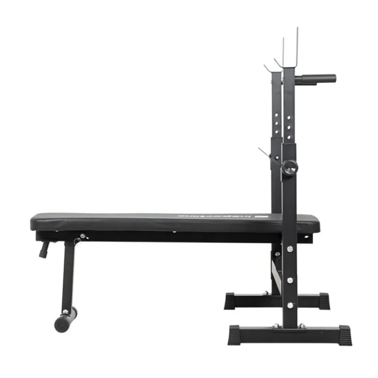Ensemble d'haltérophilie avec banc inclinable et chandelles - 180 + 40 cm / 75 kg