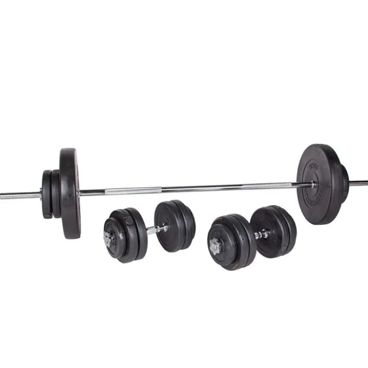 Ensemble d'haltérophilie avec banc inclinable et chandelles - 180 + 40 cm / 75 kg