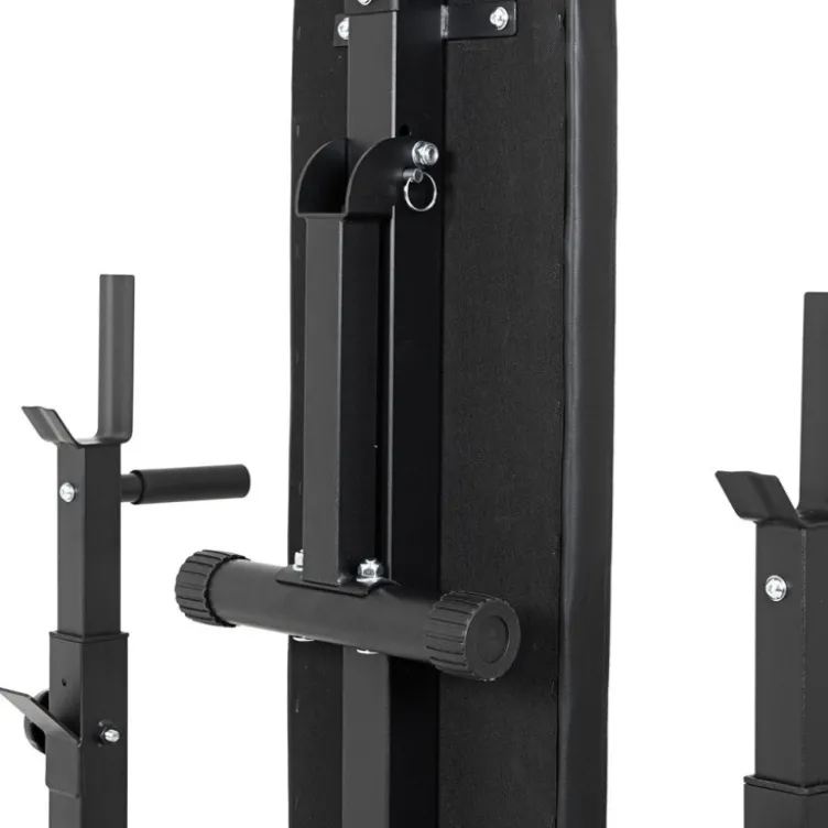 Ensemble d'haltérophilie avec banc inclinable et chandelles - 180 + 40 cm / 75 kg