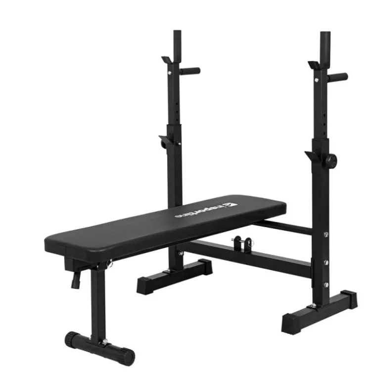 Ensemble d'haltérophilie avec banc inclinable et chandelles - 180 + 40 cm / 75 kg