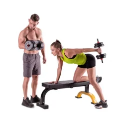 Ensemble d'haltérophilie 6 en 1 pour homegym avec barre de liaison - 40 kg