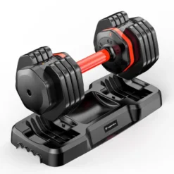 Ensemble Paire Haltères réglables 6,5 à 24,5 KG avec socle de rangement