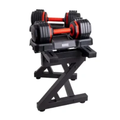 Ensemble Paire Haltères réglables 6,5 à 24,5 KG avec socle de rangement