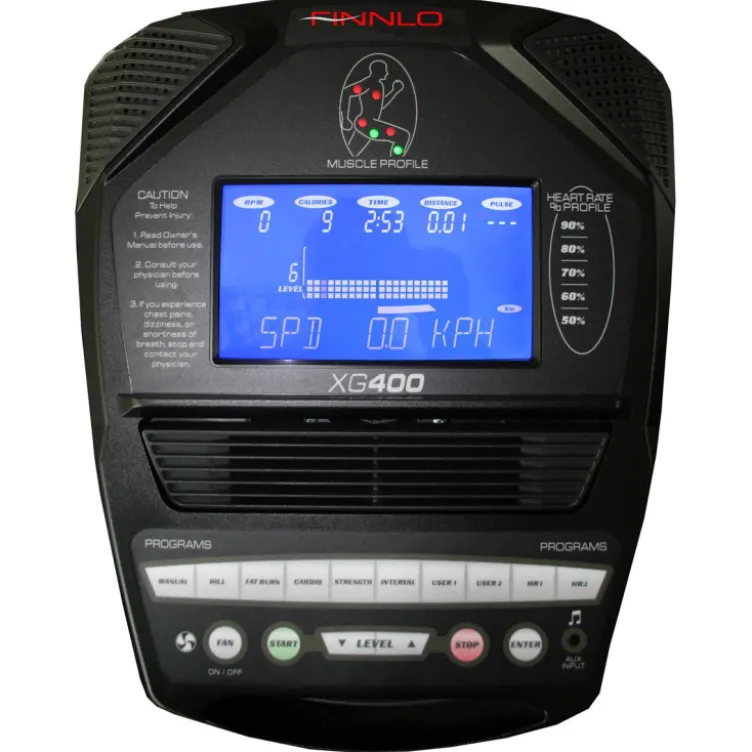 Entraîneur elliptique haut de gamme avec écran LCD - Roue d'inertie 20 kg - E-Glide SR
