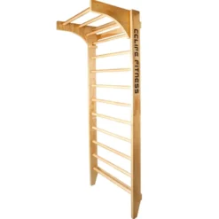 Espalier de gymnastique et musculation en bois massif avec barre de traction intégrée - Capacité de charge 100 kg