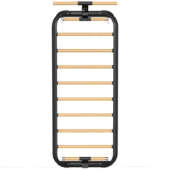 Espalier en bois de hêtre et acier design pour fitness et gymnastique à domicile avec barres de traction - 220 x 86 cm