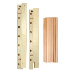 Espalier en bois de hêtre à fixation murale pour home gym - 4 dimensions