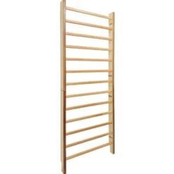 Espalier en bois de hêtre à fixation murale pour home gym - 4 dimensions