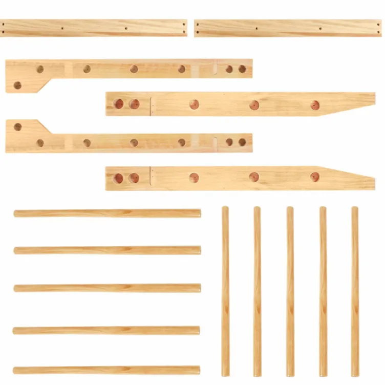 Espalier en bois 195 x 80 x 14cm pour abdominaux - étirements et gymnastique - Capacité de charge 100 kg