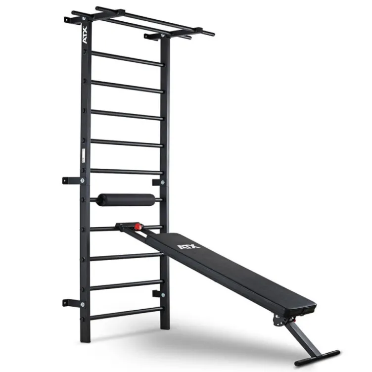 Espalier mural ATX avec barre de traction - banc -Station home-training