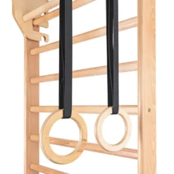Espaliers d'intérieur en bois avec accessoires de musculation - 250 x 90 cm
