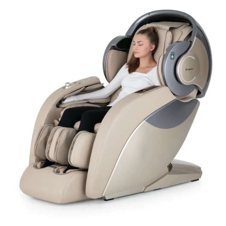 Fauteuil de massage relaxant haut de gamme avec fonction luminothérapie et aromathérapie - Détente musculaire