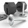 Fermetures filetées longues de 172 mm de long x 4 pour haltères réglables ATX Octa Dumbells - Accessoire d'extension