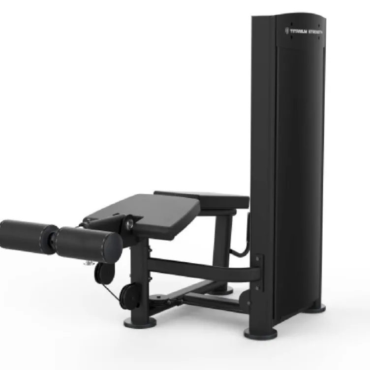 Fémoral leg curl allongé à charge guidée Titanium - Appareil pro pour le renforcement des ischios-jambiers BS-S19