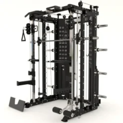 Force USA COMPACTE Multi-gym 8 en 1 avec colonnes de poids 260 kg - Smith machine multi-équipée pour entraînements musculaires