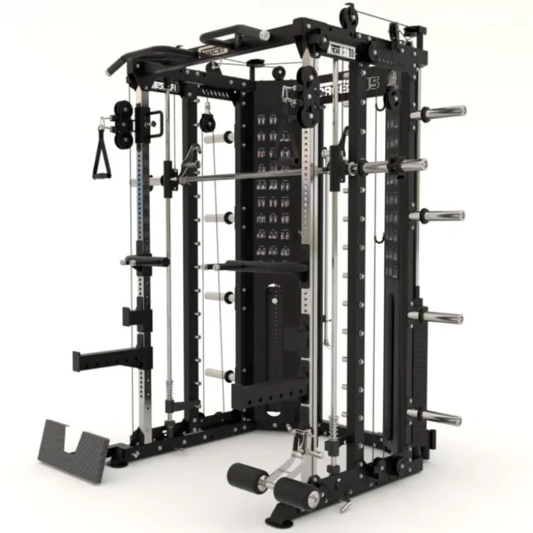 Force USA COMPACTE Multi-gym 8 en 1 avec colonnes de poids 260 kg - Smith machine multi-équipée pour entraînements musculaires