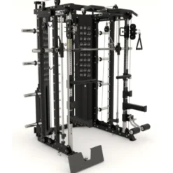 Force USA COMPACTE Multi-gym 8 en 1 avec colonnes de poids 260 kg - Smith machine multi-équipée pour entraînements musculaires