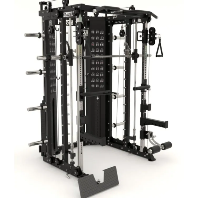 Force USA COMPACTE Multi-gym 8 en 1 avec colonnes de poids 260 kg - Smith machine multi-équipée pour entraînements musculaires
