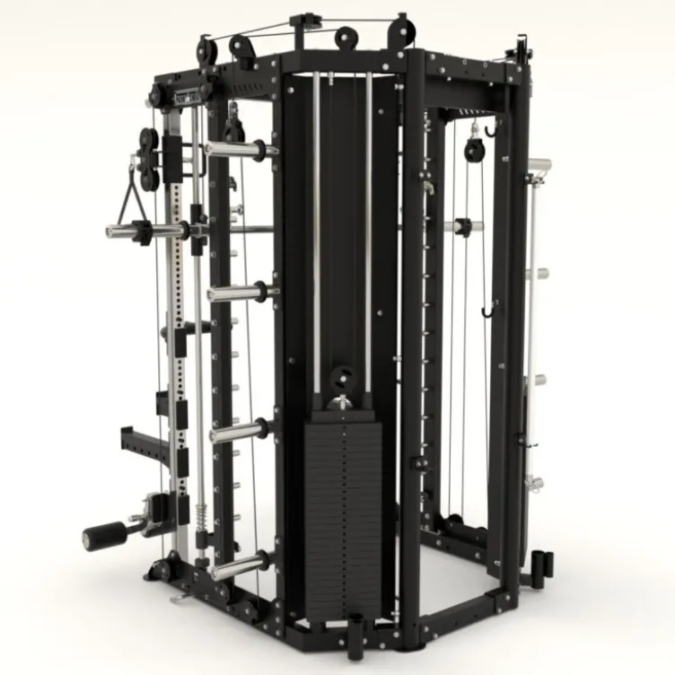 Force USA COMPACTE Multi-gym 8 en 1 avec colonnes de poids 260 kg - Smith machine multi-équipée pour entraînements musculaires