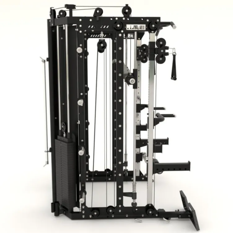 Force USA COMPACTE Multi-gym 8 en 1 avec colonnes de poids 260 kg - Smith machine multi-équipée pour entraînements musculaires