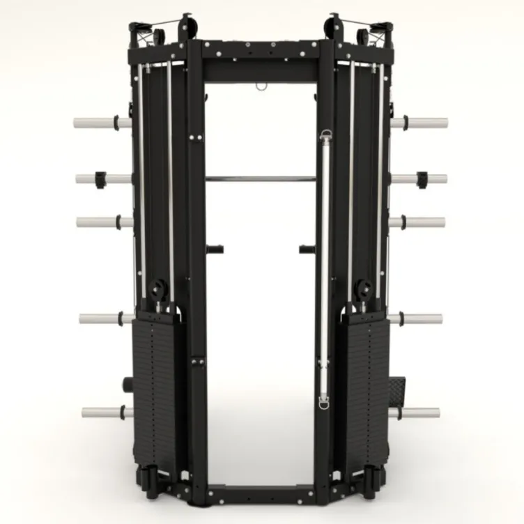 Force USA COMPACTE Multi-gym 8 en 1 avec colonnes de poids 260 kg - Smith machine multi-équipée pour entraînements musculaires