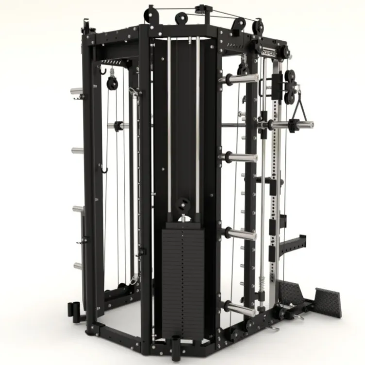 Force USA COMPACTE Multi-gym 8 en 1 avec colonnes de poids 260 kg - Smith machine multi-équipée pour entraînements musculaires