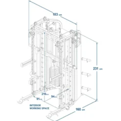 Force USA Monster G6 - Appareil multifonction à charge guidée avec poulie réglable