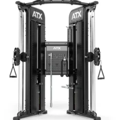 Functional Trainer ATX série 700 avec deux colonnes de poids de 100 kg et set d'accessoires - Station à poulie vis à vis homegym