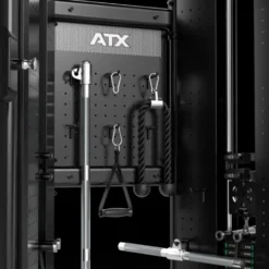 Functional Trainer ATX série 700 avec deux colonnes de poids de 100 kg et set d'accessoires - Station à poulie vis à vis homegym