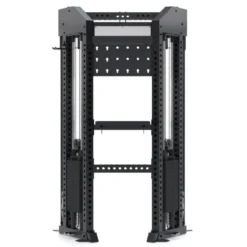 Functional Trainer Force USA - Rack de musculation à poulies doubles pour home gym et salle professionnelle - 2 x 90,7 kg
