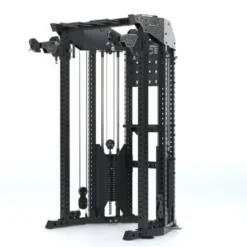 Functional Trainer Force USA - Rack de musculation à poulies doubles pour home gym et salle professionnelle - 2 x 90,7 kg