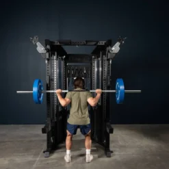 Functional Trainer Force USA - Rack de musculation à poulies doubles pour home gym et salle professionnelle - 2 x 90,7 kg