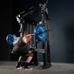 Functional Trainer Force USA - Rack de musculation à poulies doubles pour home gym et salle professionnelle - 2 x 90,7 kg