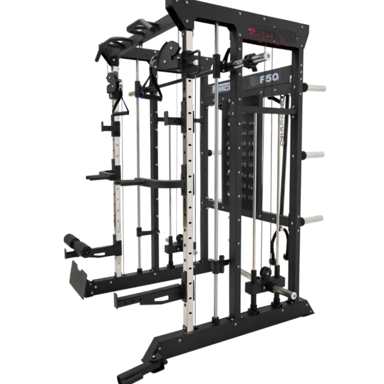 Functional trainer multi-équipé avec accessoires multiples - Musculation Force USA F50 V2