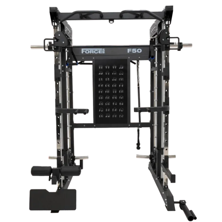 Functional trainer multi-équipé avec accessoires multiples - Musculation Force USA F50 V2