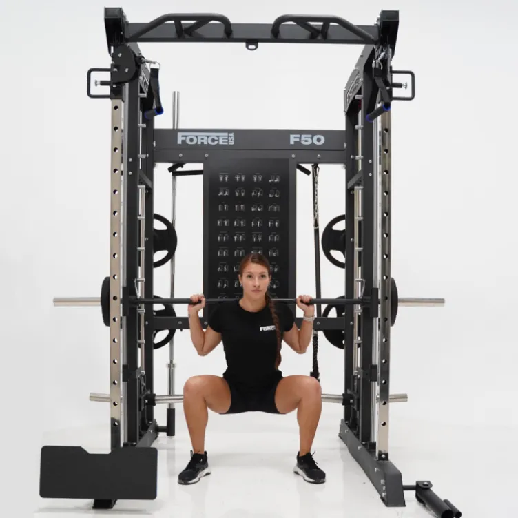 Functional trainer multi-équipé avec accessoires multiples - Musculation Force USA F50 V2