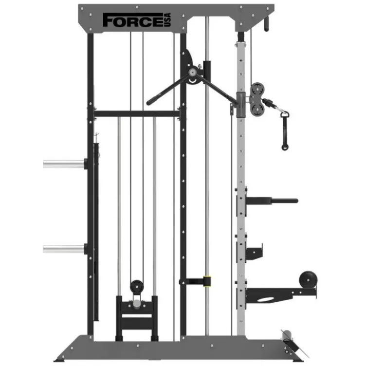 Functional trainer multi-équipé avec accessoires multiples - Musculation Force USA F50 V2